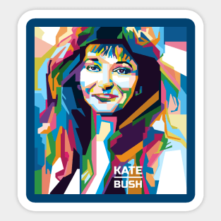 Abstract Geometric Kate Bush in WPAP Sticker